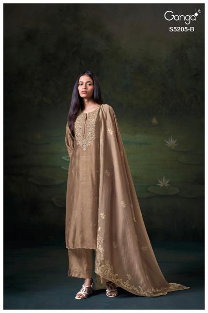 Ganga celsa 5205 dress material wholesale
